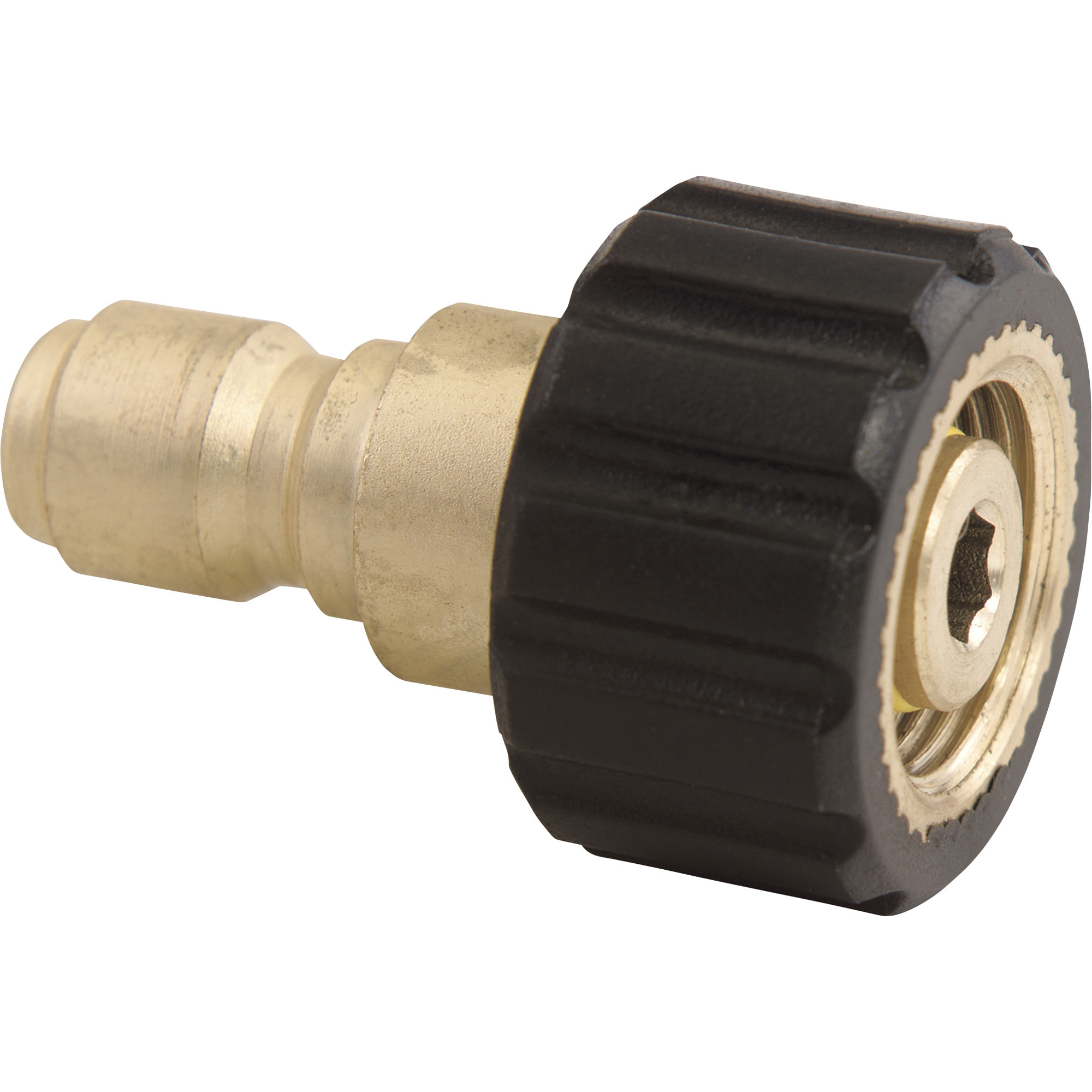 NorthStar Pressure Washer Quick-Connect Adapter, M22-F x 3/8in., 4000 PSI, Steel